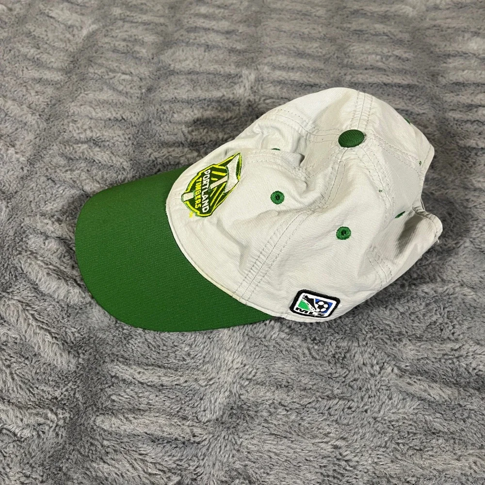 Adidas Portland Timbers MLS Gray Green Climalite Strapback Hat OSFM AN537